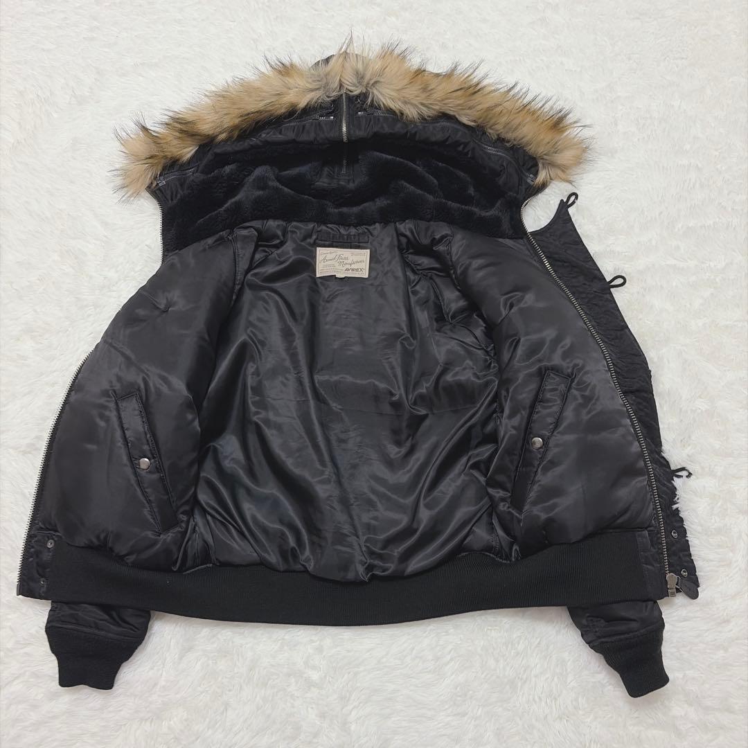 【極美品】AVIREX ブラック N-2Bジャケット L Y2K お兄系 898