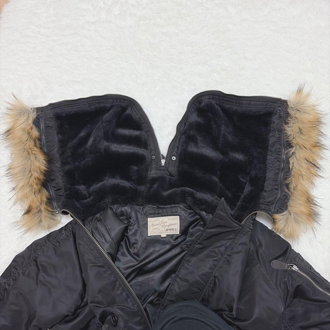 【極美品】AVIREX ブラック N-2Bジャケット L Y2K お兄系 898