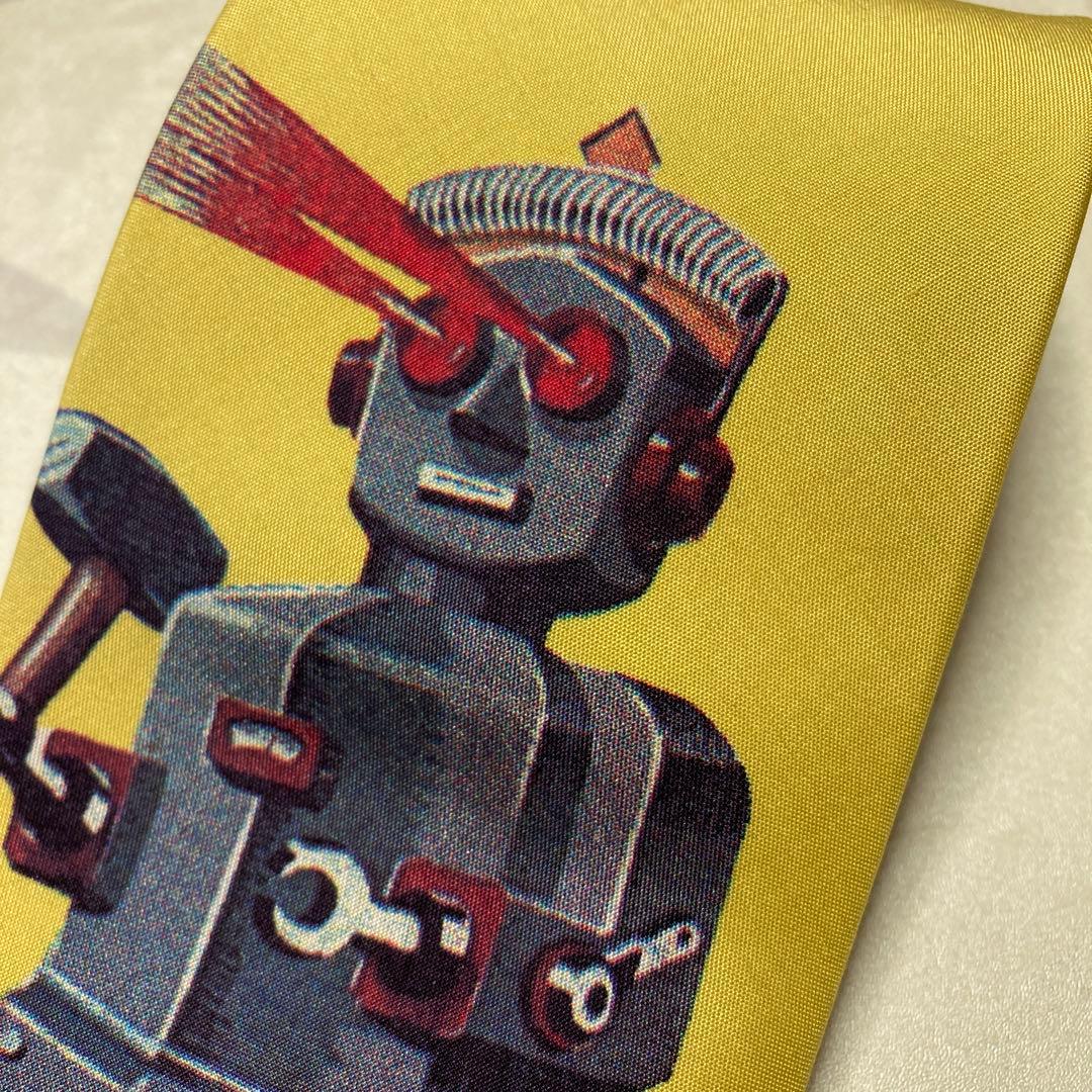 YOHJI YAMAMOTOヨウジヤマモト　ブリキ　ロボット柄　ネクタイ　シルク