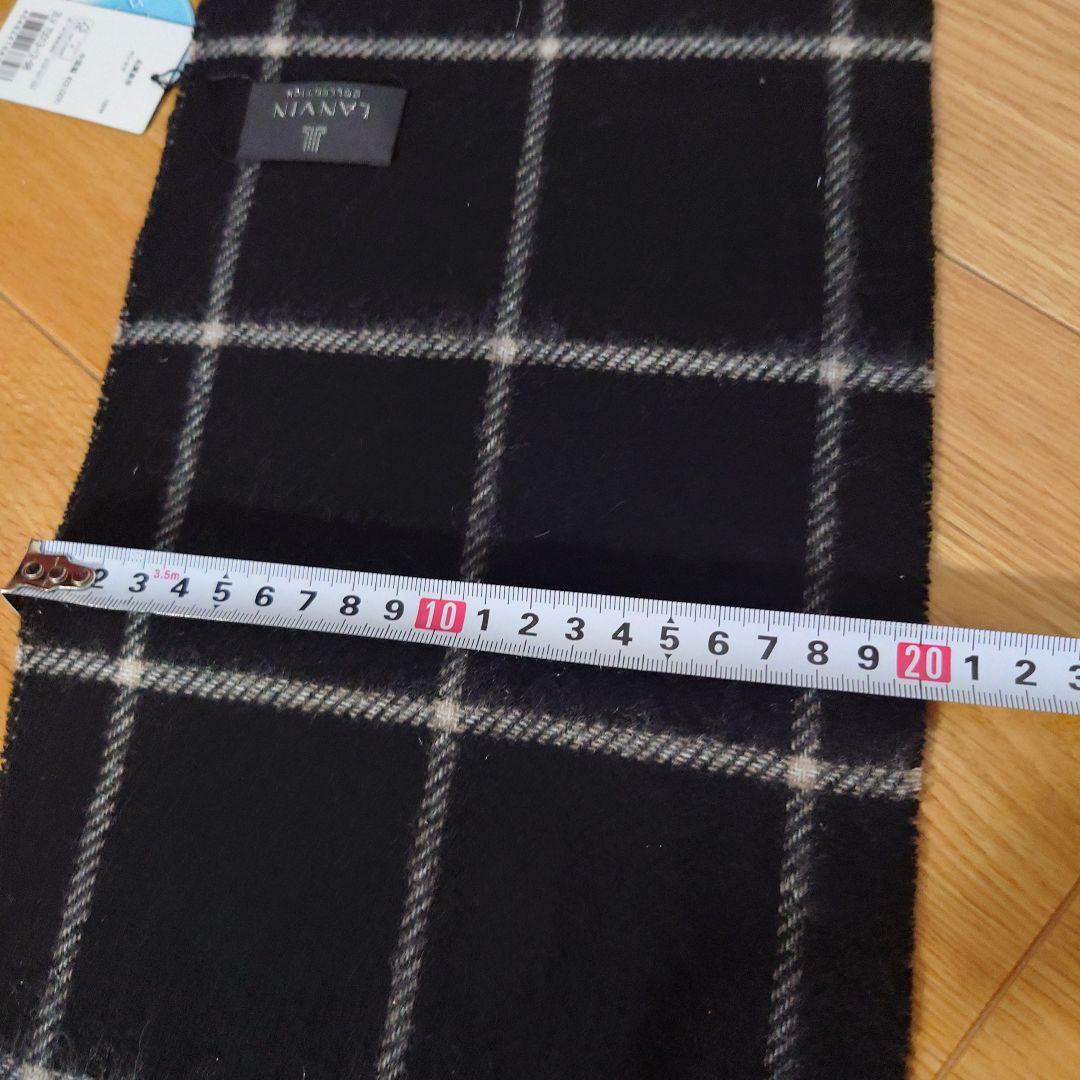 LANVIN COLLECTION チェック柄マフラー