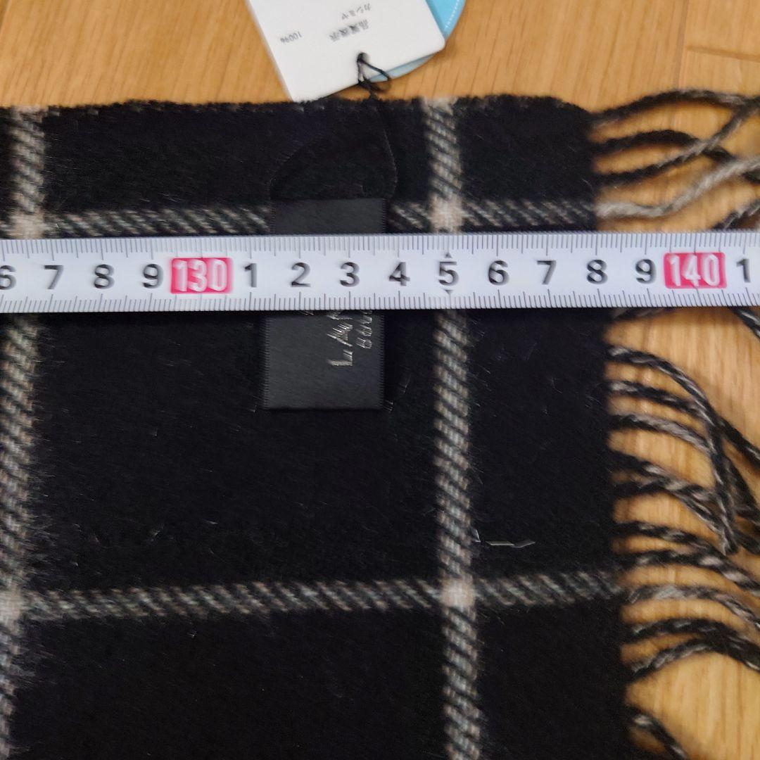 LANVIN COLLECTION チェック柄マフラー