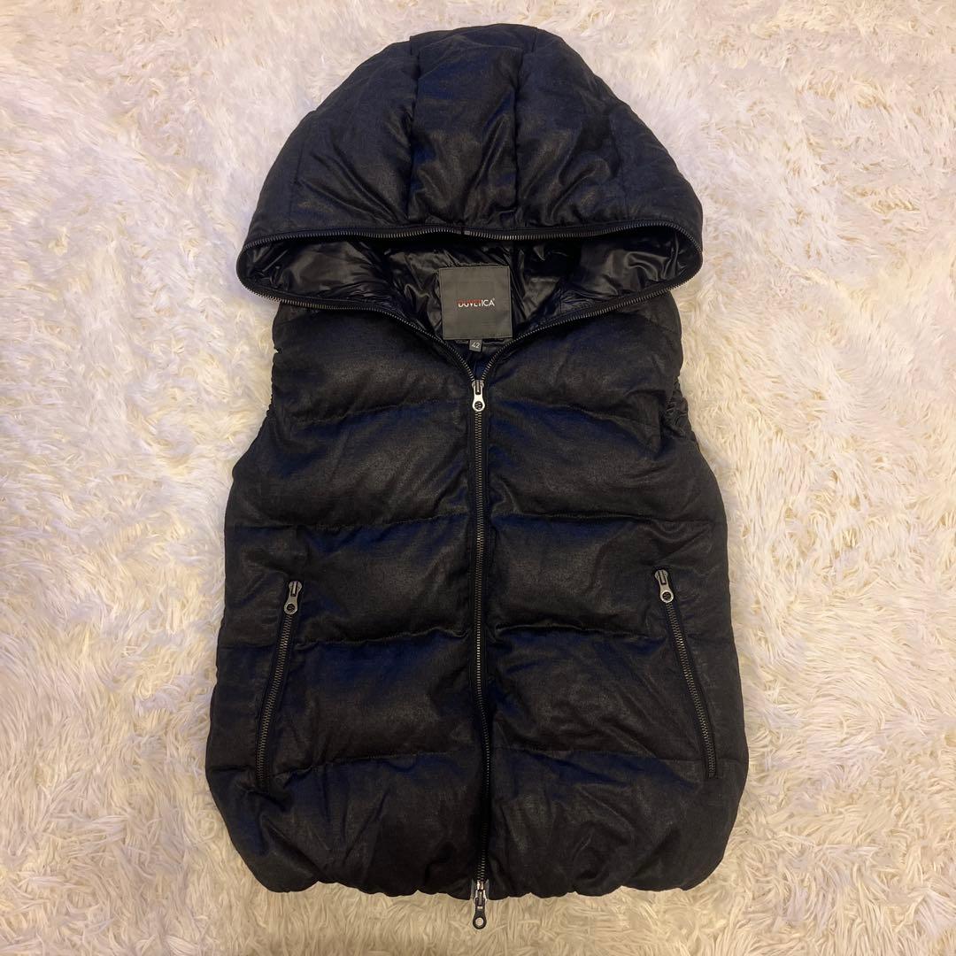 DUVETICAデュベティカベスト 42 ダークグレー×ブラック