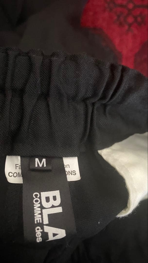 black comme des garcons パンツ　ウール　2014