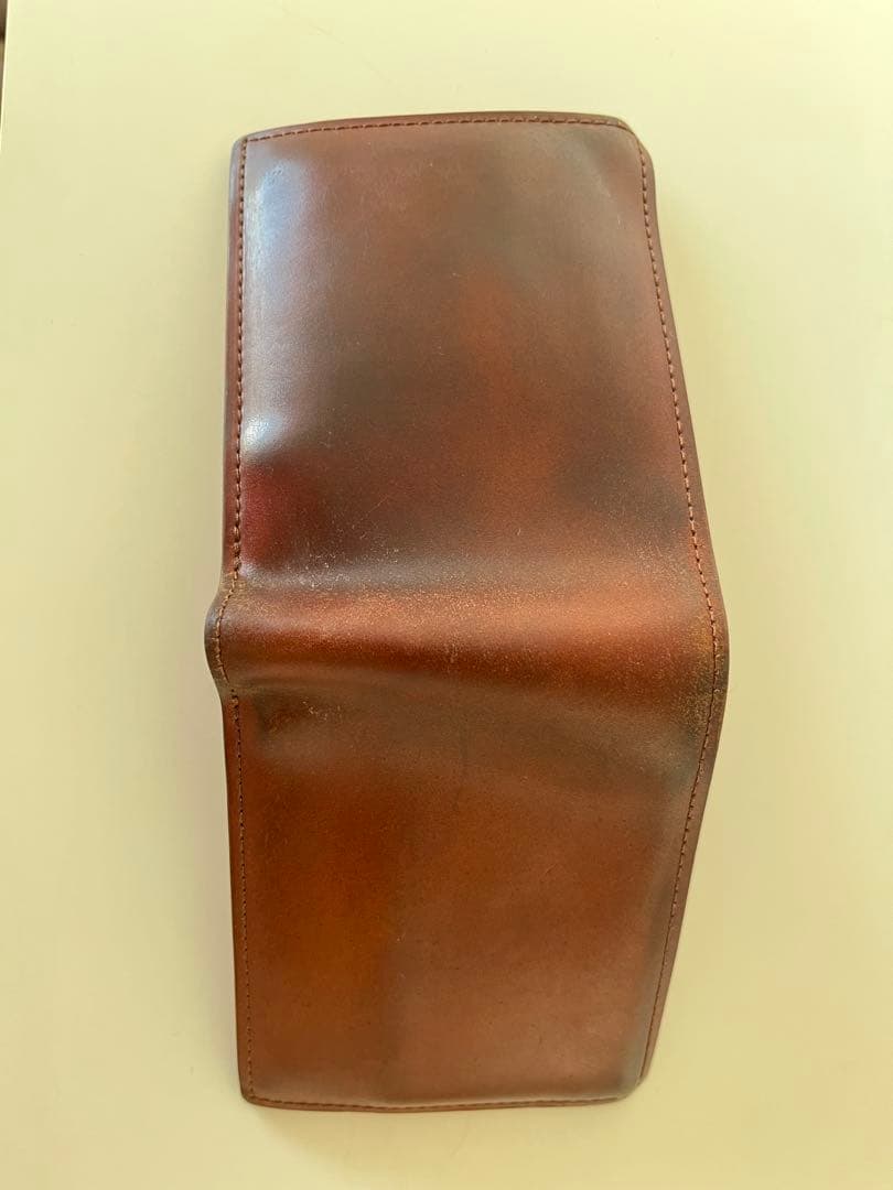 GANZO コードバン　小銭入れ付き二つ折り財布