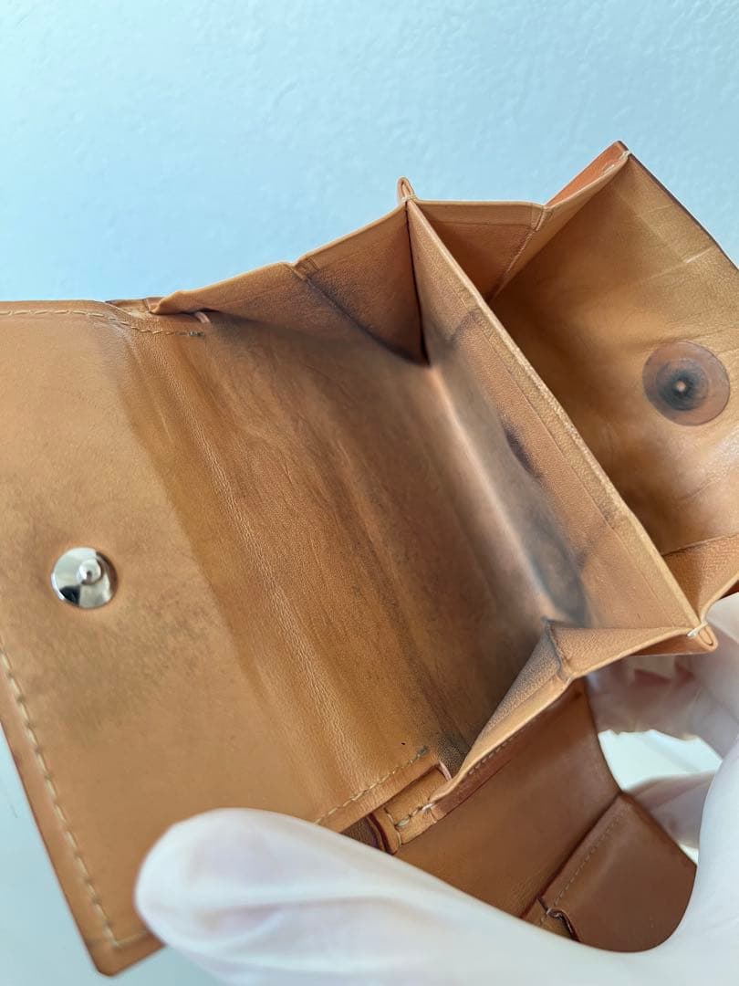 GANZO コードバン　小銭入れ付き二つ折り財布