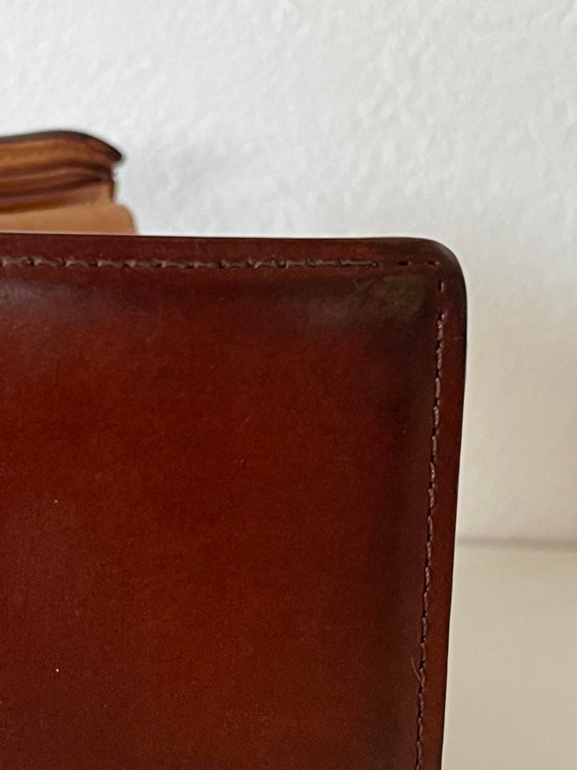 GANZO コードバン　小銭入れ付き二つ折り財布