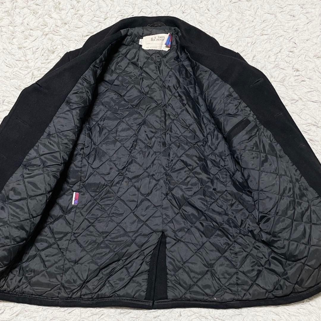 【美品】SCHOTT USA Pコート ブラック メンズ アウター キルティング