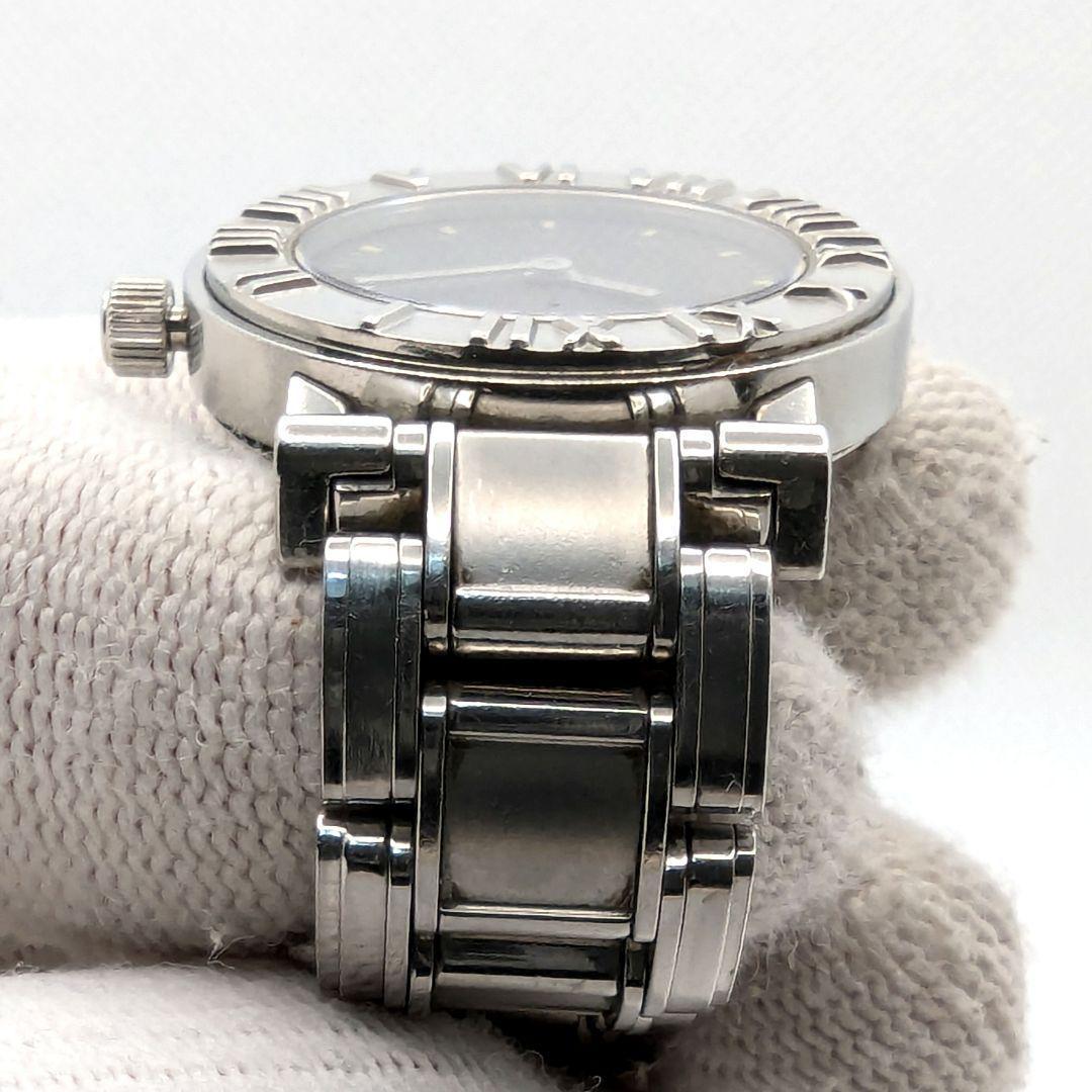 【新品電池交換済み】TIFFANY アトラス ブラック文字盤 腕時計