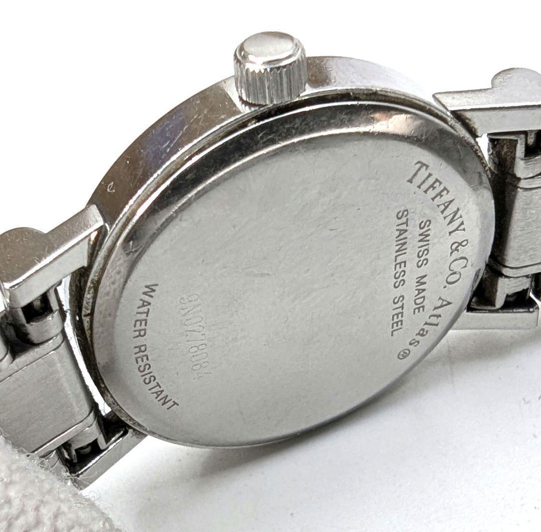【新品電池交換済み】TIFFANY アトラス ブラック文字盤 腕時計
