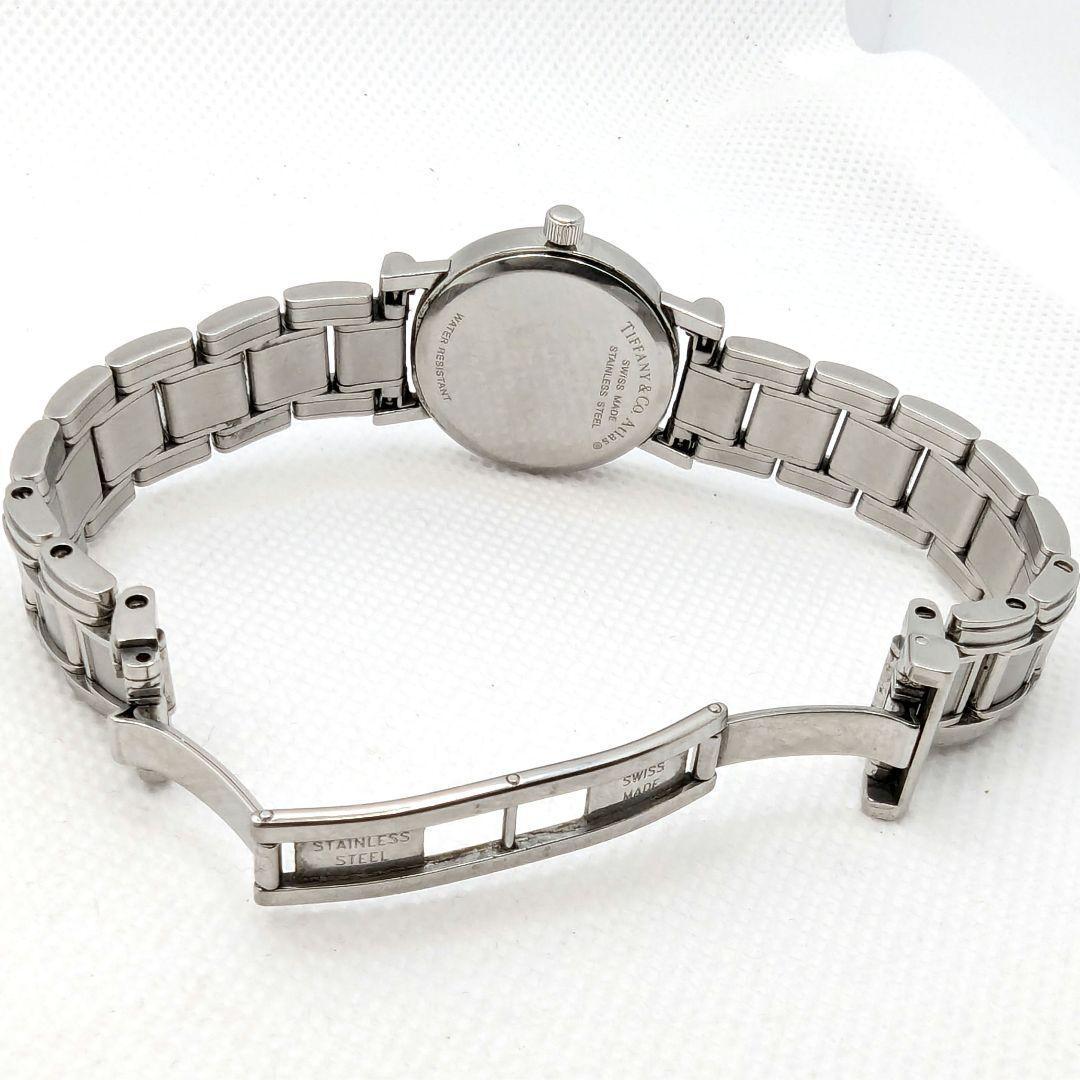 【新品電池交換済み】TIFFANY アトラス ブラック文字盤 腕時計