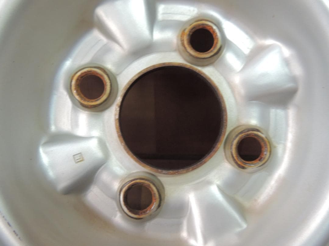 C35　13×5J 日産純正スチールホイール　4本　ADバン　サビ、小傷有り