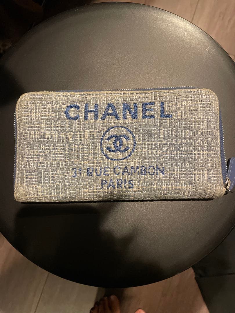 シャネル　CHANEL 長財布　ツイード