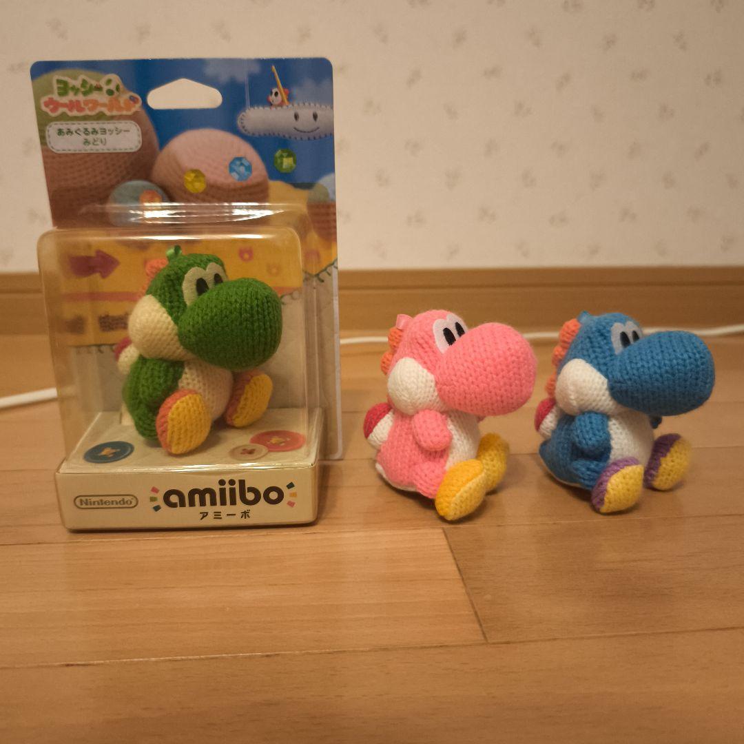 Nintendo amiibo　あみぐるみヨッシー 3体　新品あり、その他美品