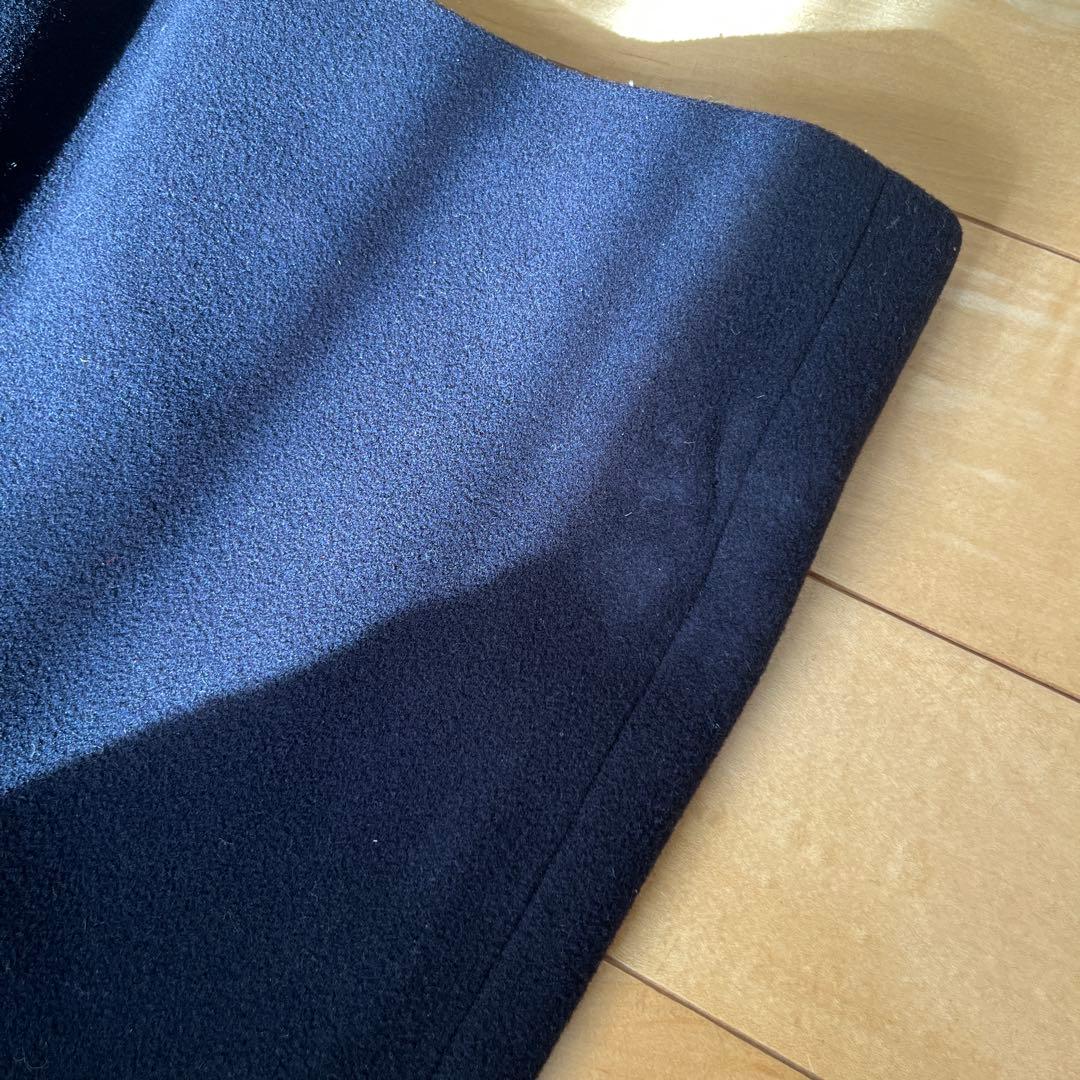 BROOKS BROTHERS ネイビー ウールロングコート