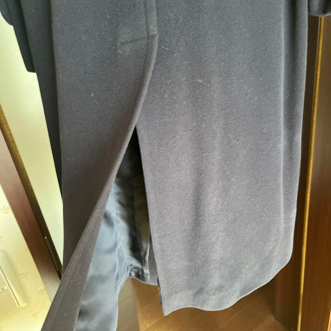 BROOKS BROTHERS ネイビー ウールロングコート