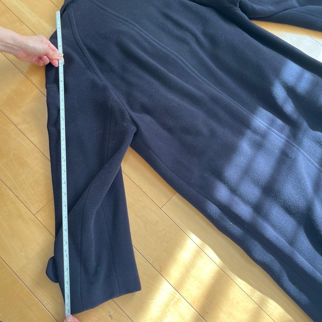 BROOKS BROTHERS ネイビー ウールロングコート