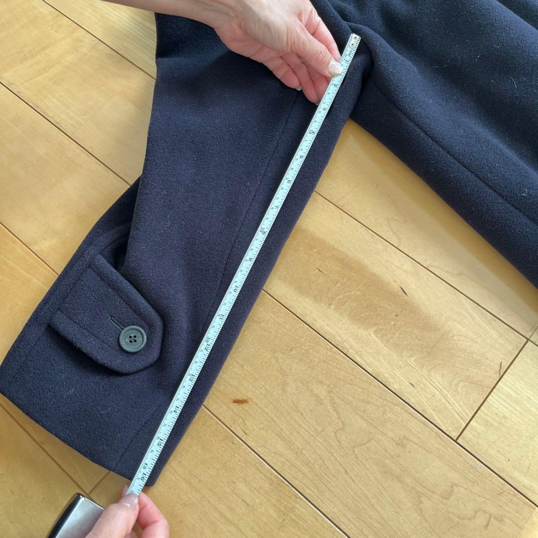 BROOKS BROTHERS ネイビー ウールロングコート