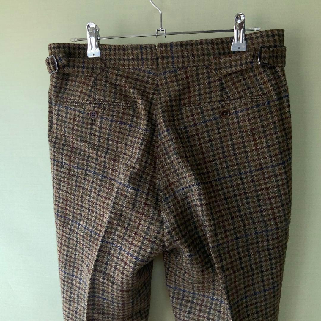 イタリア製POLO ラルフローレン ツイードパンツ30/32ガンクラブチェック
