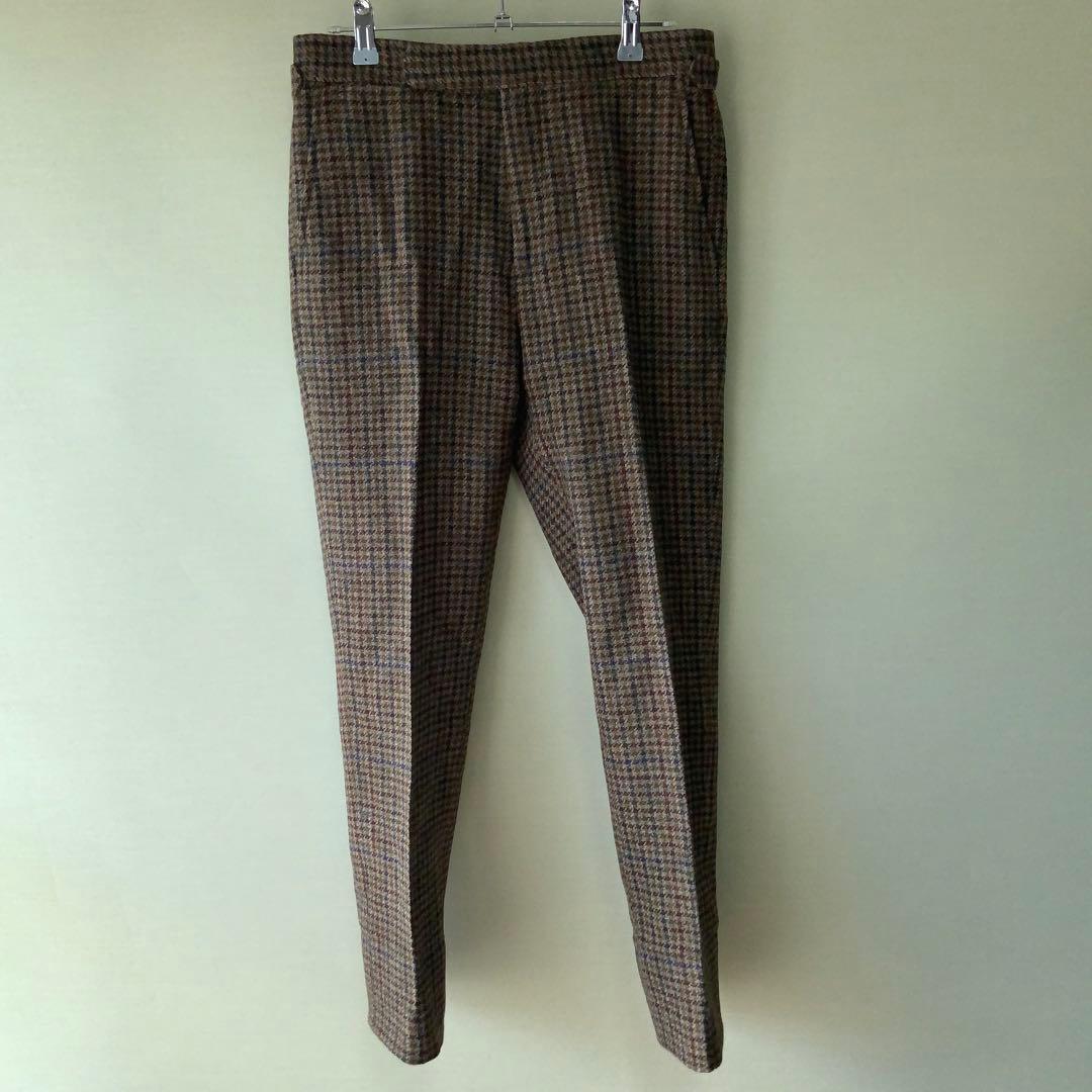 イタリア製POLO ラルフローレン ツイードパンツ30/32ガンクラブチェック