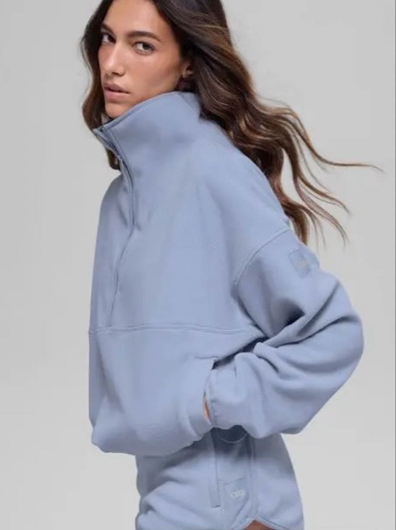 【新品】ALO yogaフリース プルオーバーSサイズ