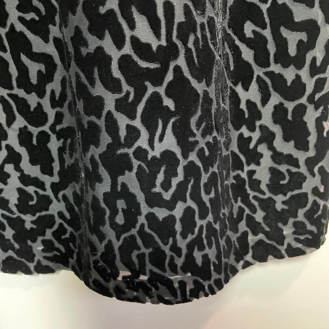 MARINARINALDI ロングワンピース　ブラック　アニマル柄　大きいサイズ