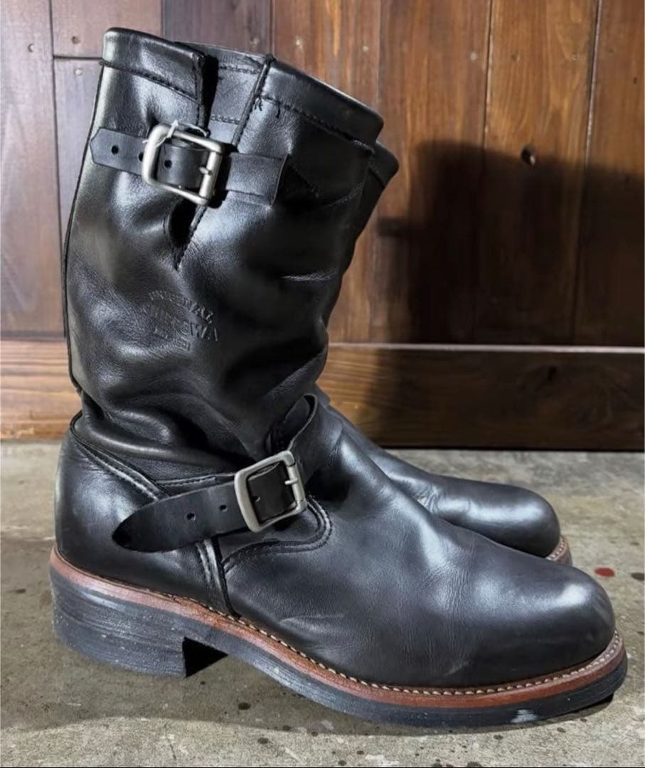 【希少】CHIPPEWA チペワ　エンジニアブーツ USA製　アメカジ　ペコス