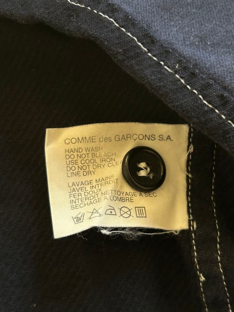 コムデギャルソン　ネイビー　カバーオール ジャケット　アーカイブ　フランス製
