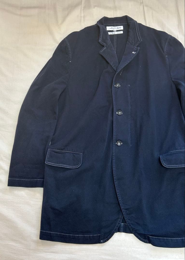 コムデギャルソン　ネイビー　カバーオール ジャケット　アーカイブ　フランス製
