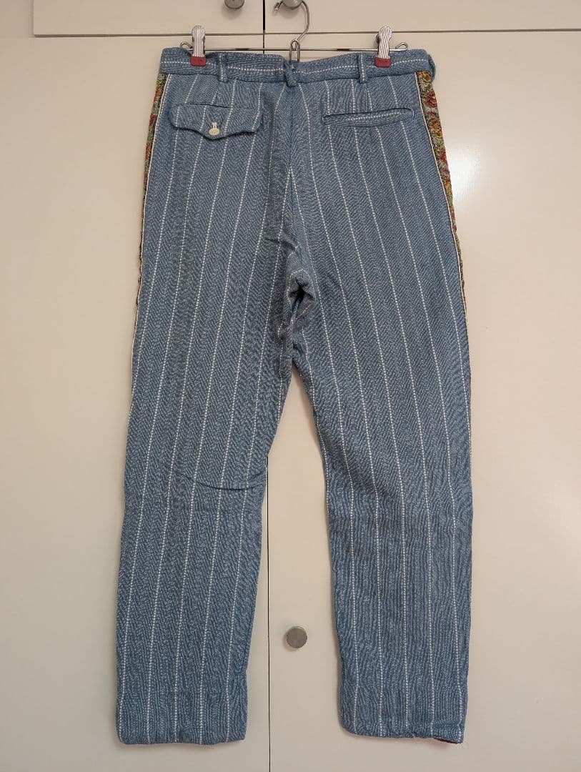 コムデギャルソンオム Mサイズ ストライプスラックス サイドゴブラン