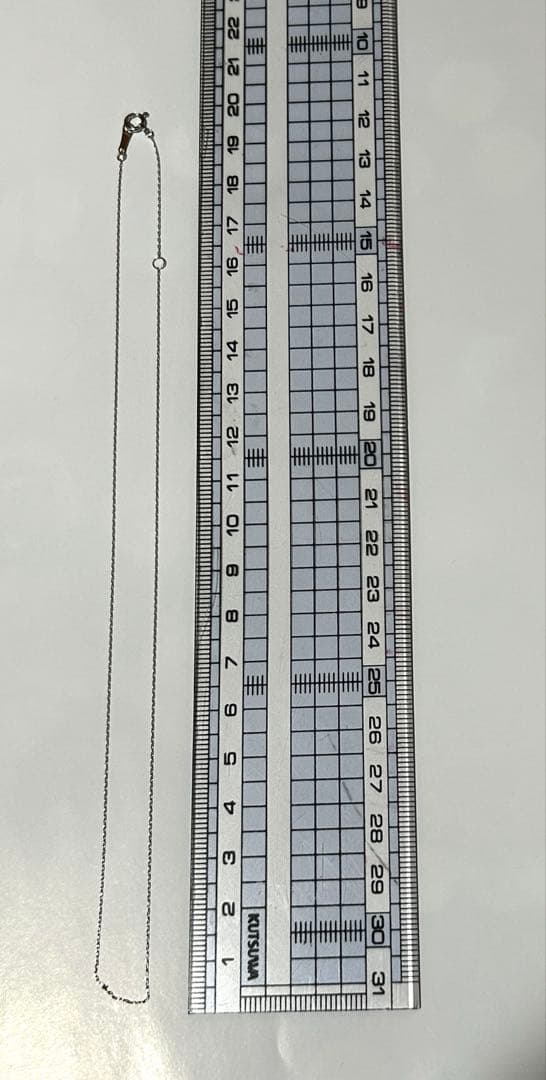 K18 WG ホワイトゴールド ネックレスチェーン約0.49g