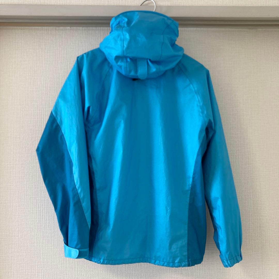 モンベルウィンドブレーカー M 収納ポーチ付き　ブルー ゴアテックス素材