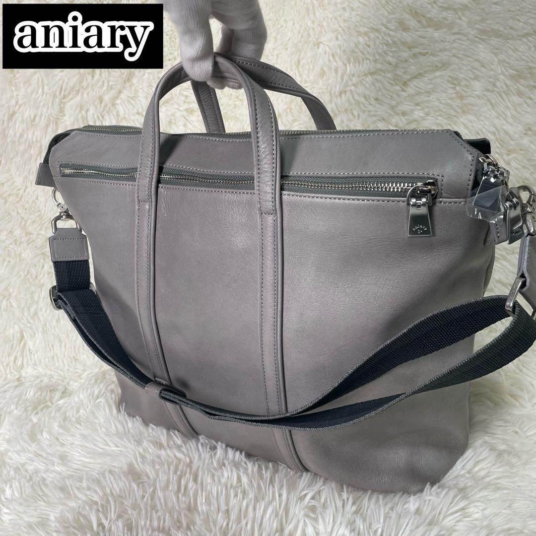 美品 aniary アニアリ 2way アンティークレザー トートバッグ