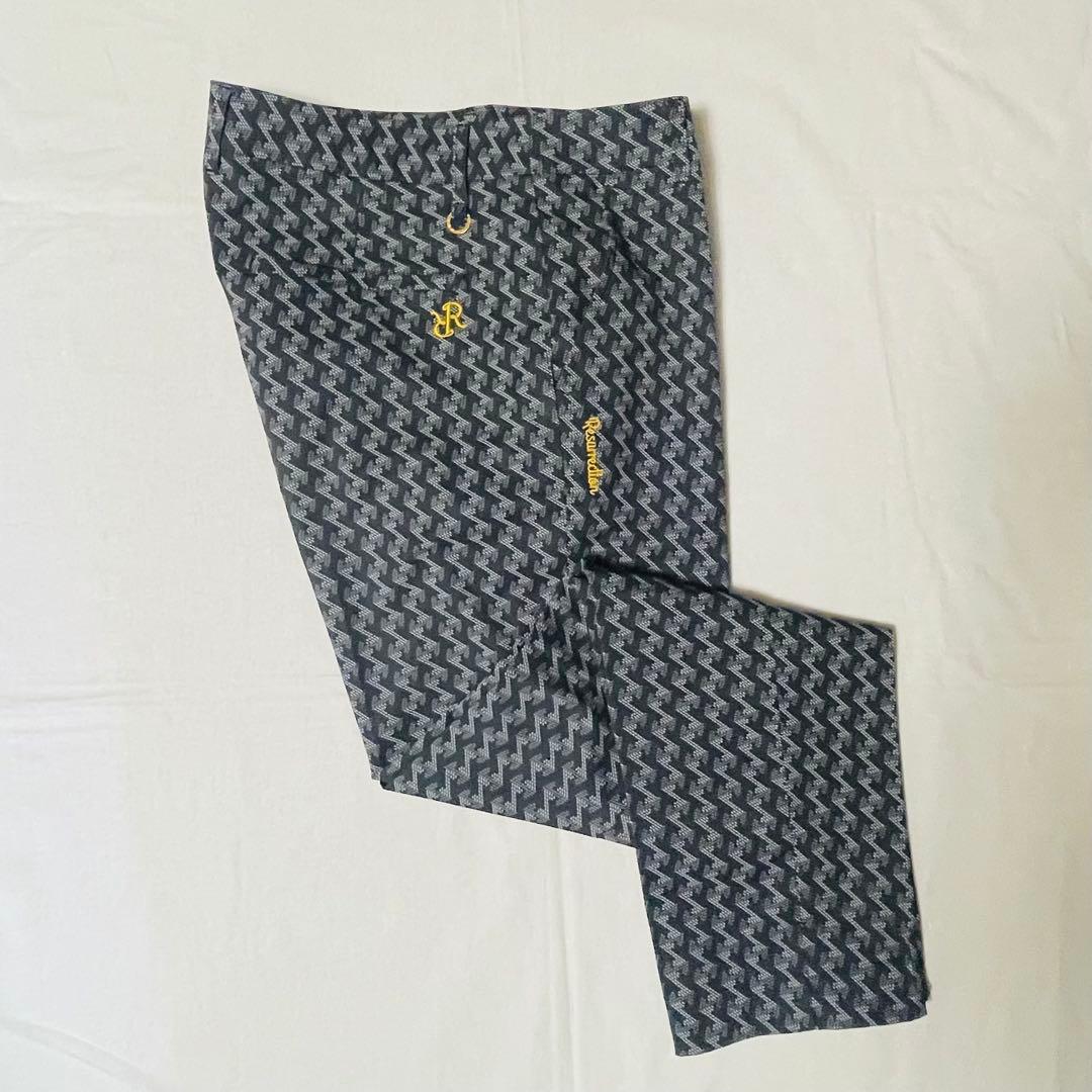 Resurrection 総柄スラックス　ブラック