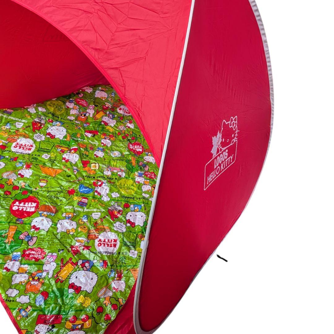美品 ロゴス ハローキティ コラボ ポップシェード180 テント UVカット