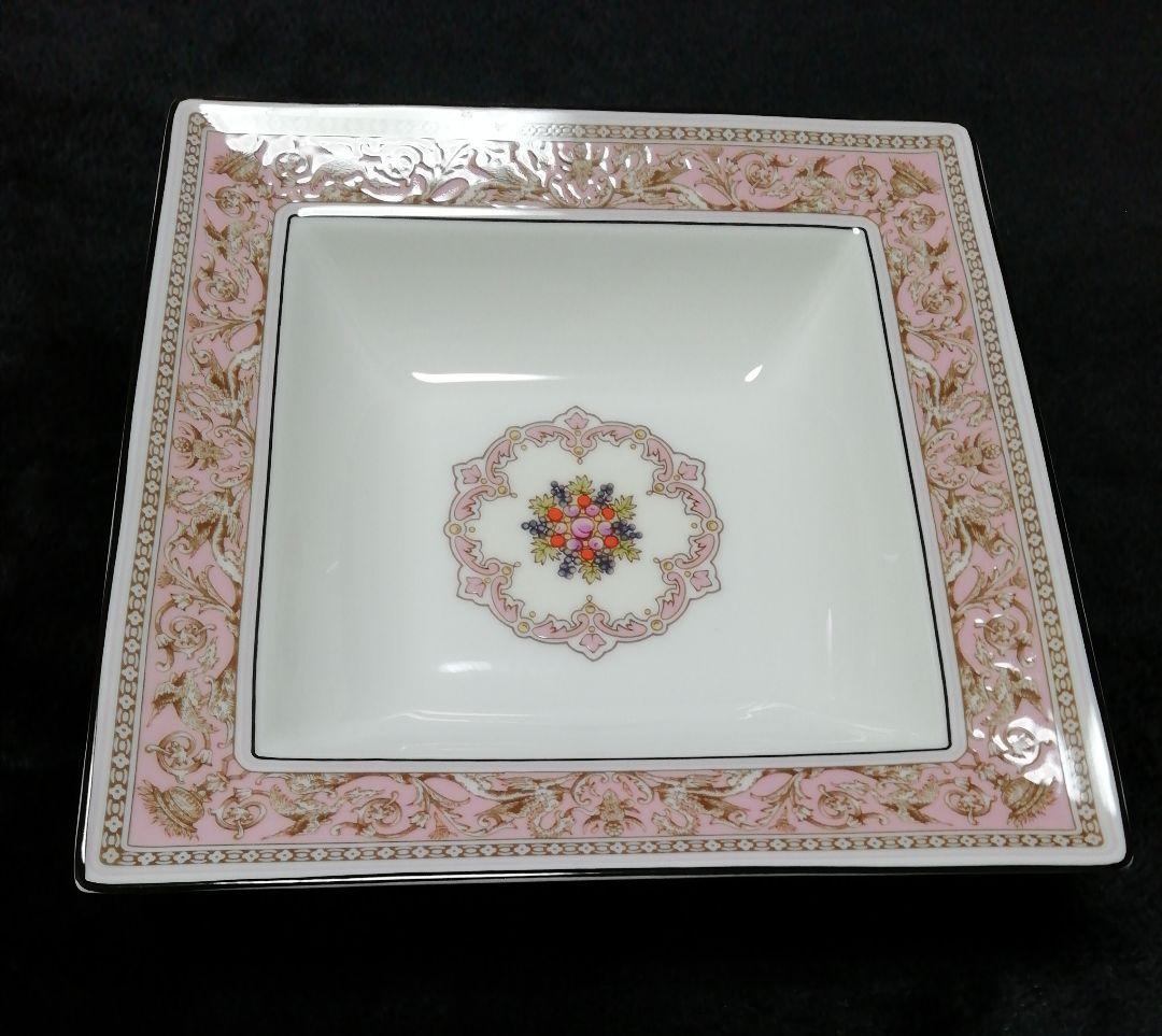 ウェッジウッド フロレンティーン ピンク スクエアプレート