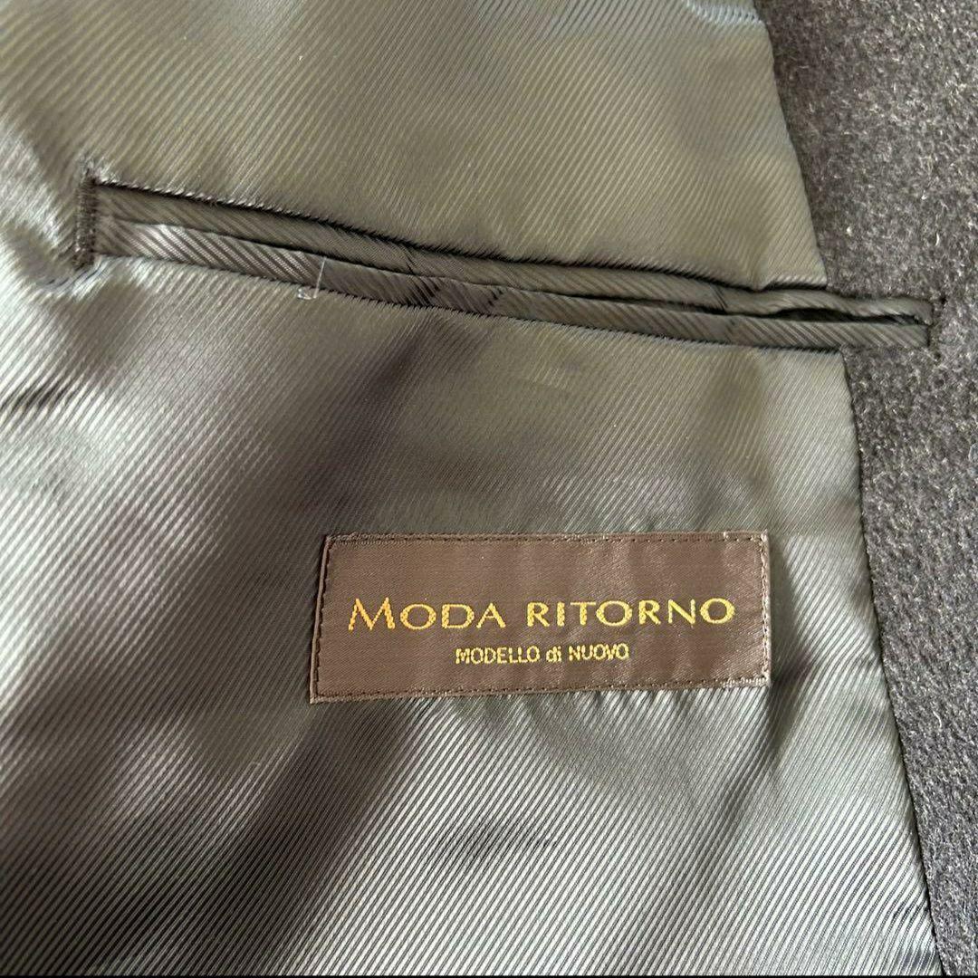 カシミヤ混 チェスターコート ダブル 黒 ヴィンテージ