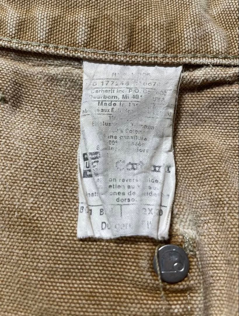 メキシコ製 Carhartt カーハート ダブルニー ダック生地 ワークパンツ