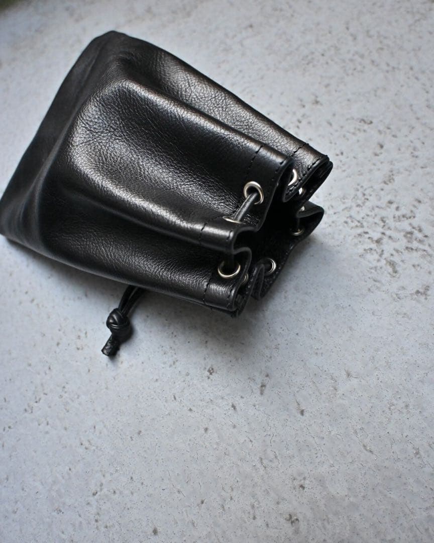 【完売品】LOMEI 巾着バッグ DRAWSTRING BAG レザー