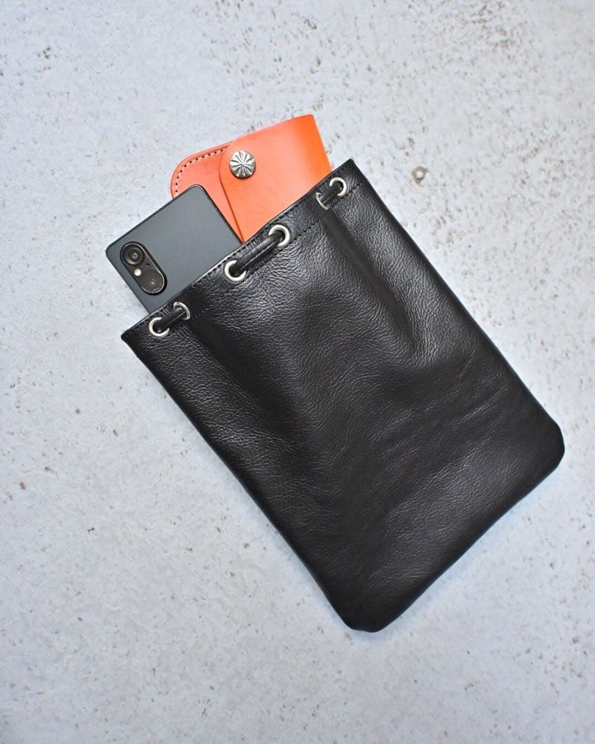 【完売品】LOMEI 巾着バッグ DRAWSTRING BAG レザー