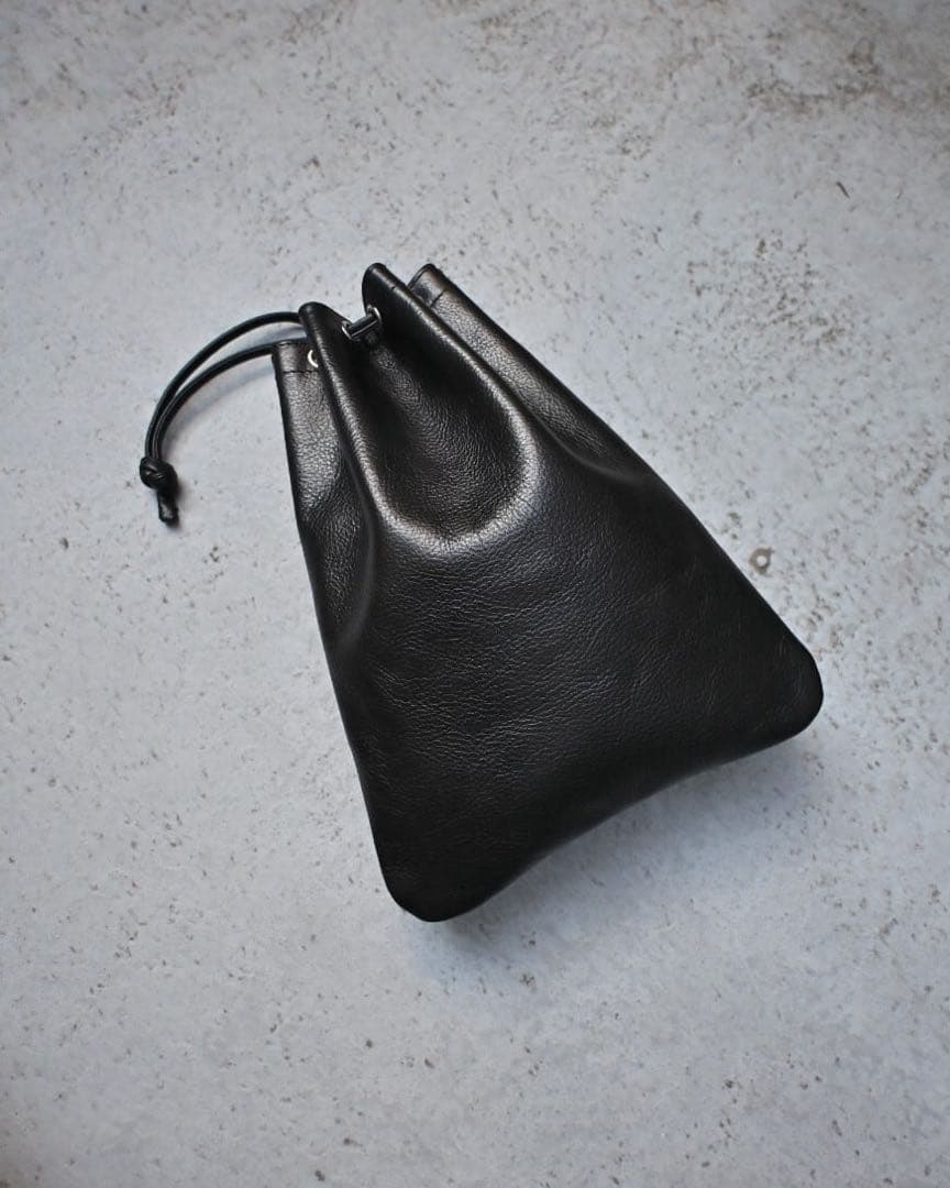 【完売品】LOMEI 巾着バッグ DRAWSTRING BAG レザー