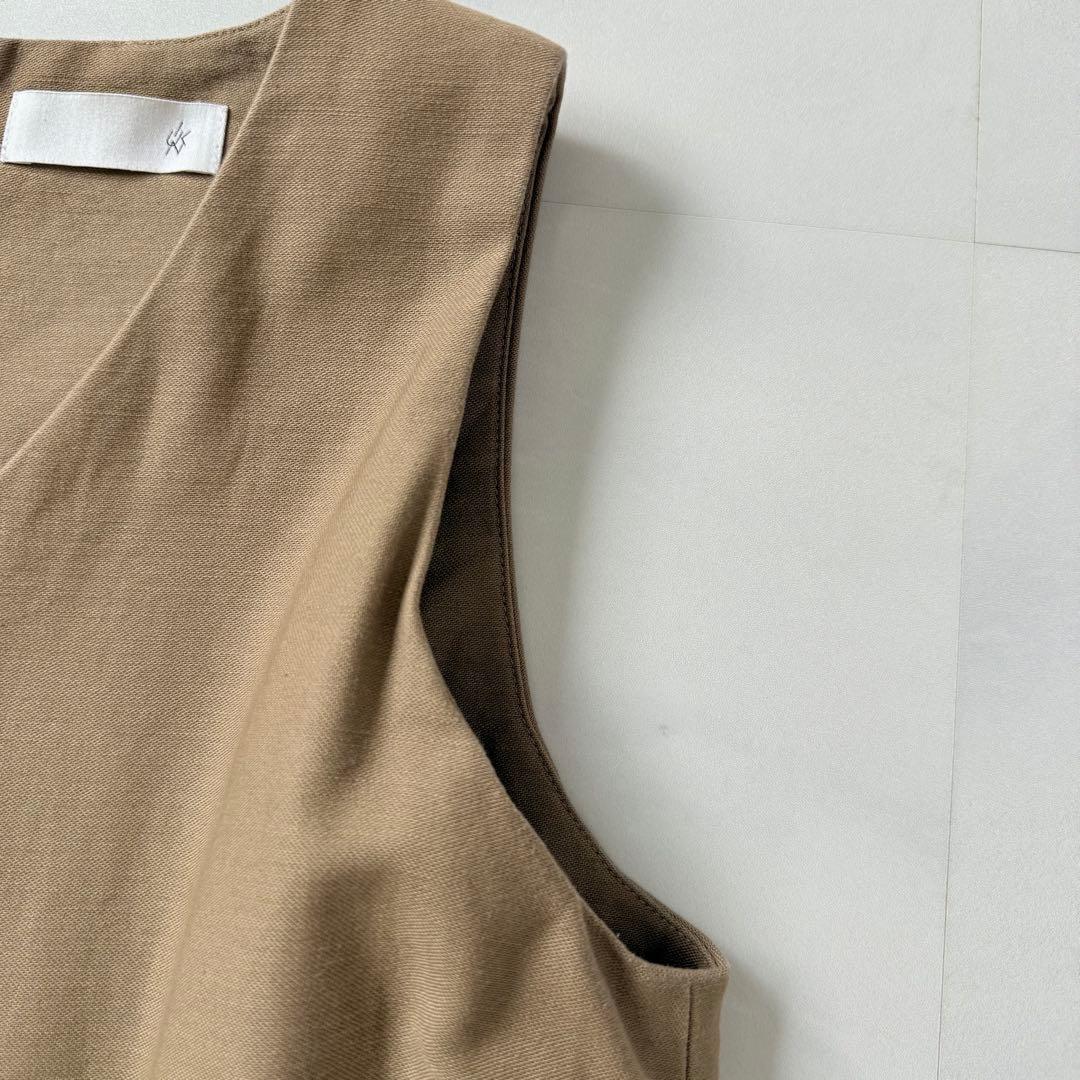 かぐれ　サロペット　オールインワン　コットン100% ベージュ