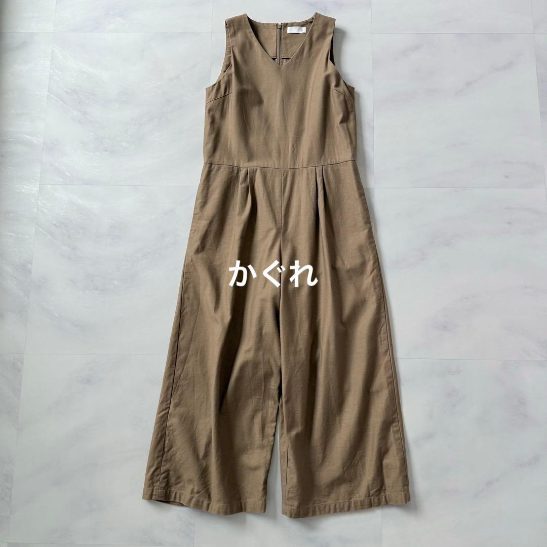 かぐれ　サロペット　オールインワン　コットン100% ベージュ