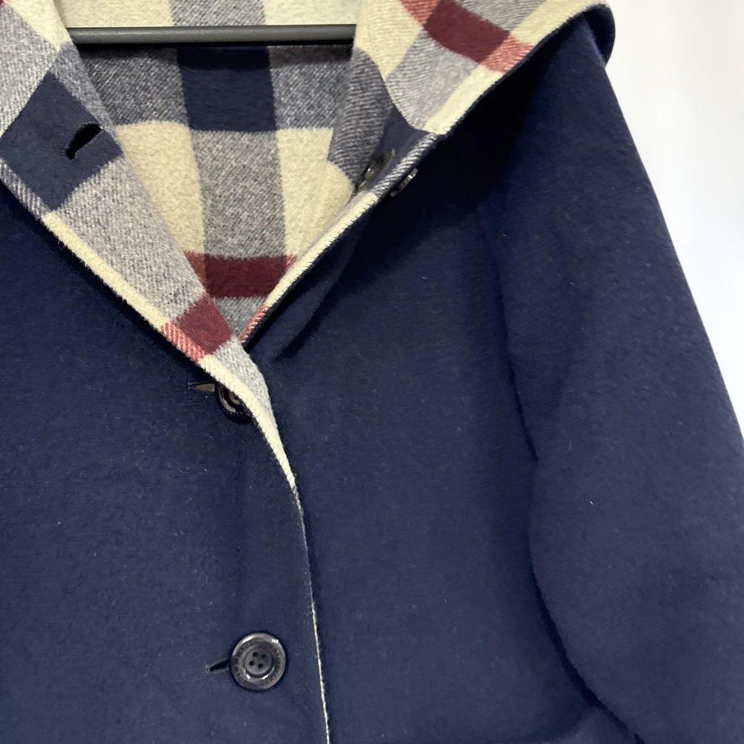 RayBLUE LABELCRESTBRIDGE リバーシブルウールコート