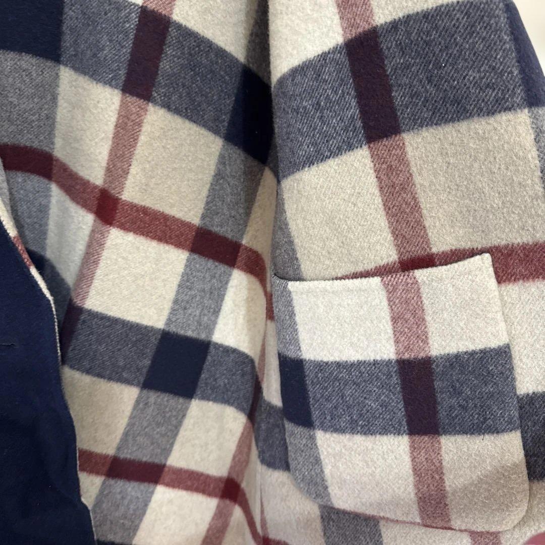 RayBLUE LABELCRESTBRIDGE リバーシブルウールコート