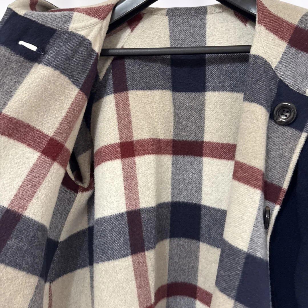 RayBLUE LABELCRESTBRIDGE リバーシブルウールコート