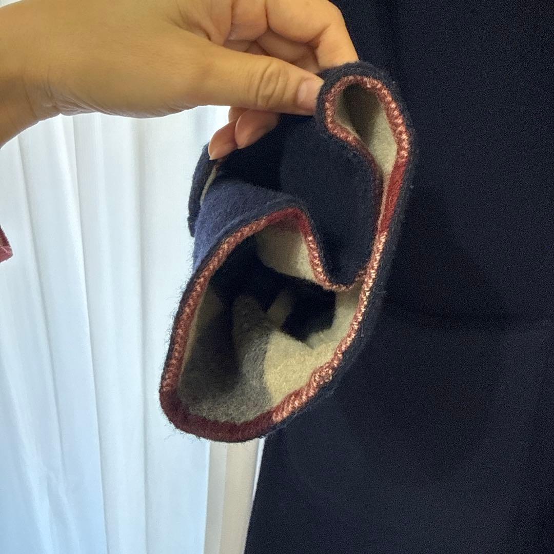 RayBLUE LABELCRESTBRIDGE リバーシブルウールコート