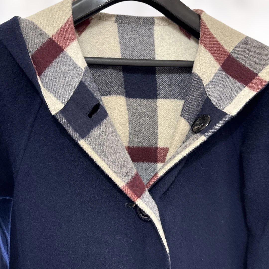 RayBLUE LABELCRESTBRIDGE リバーシブルウールコート