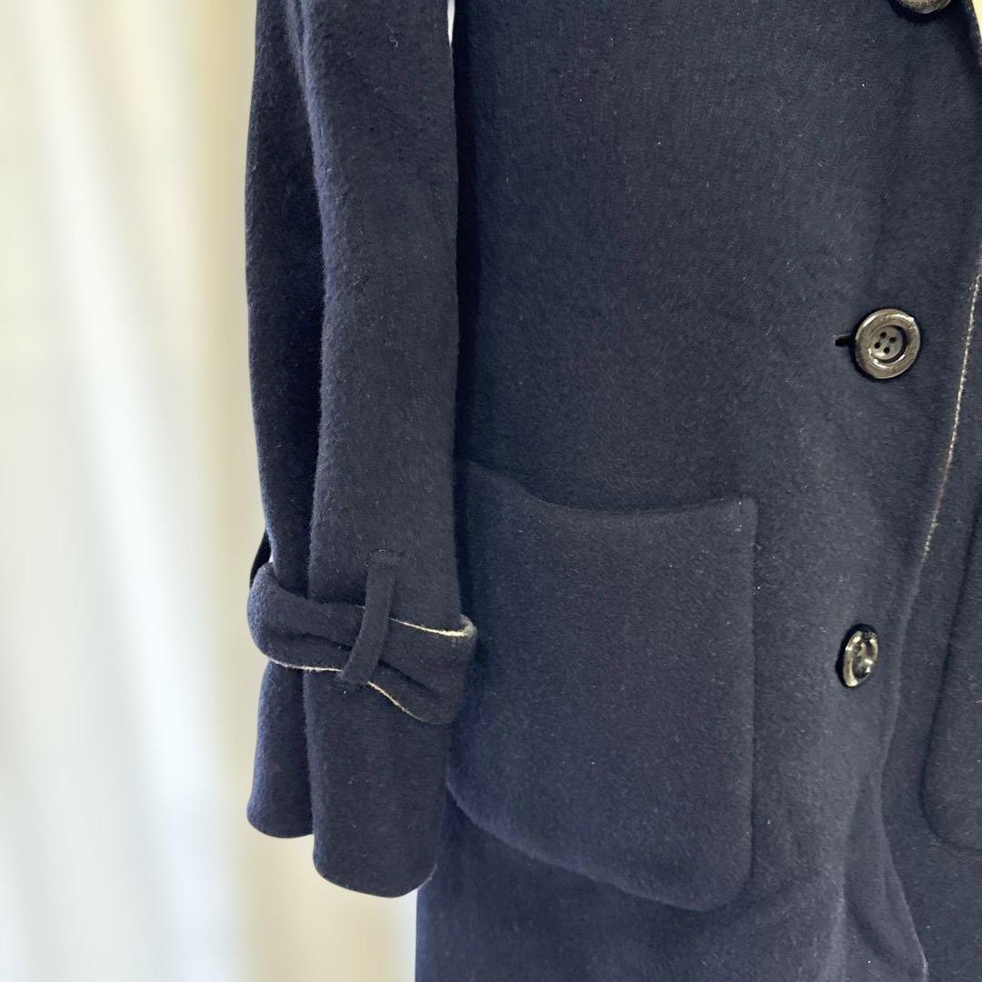 RayBLUE LABELCRESTBRIDGE リバーシブルウールコート