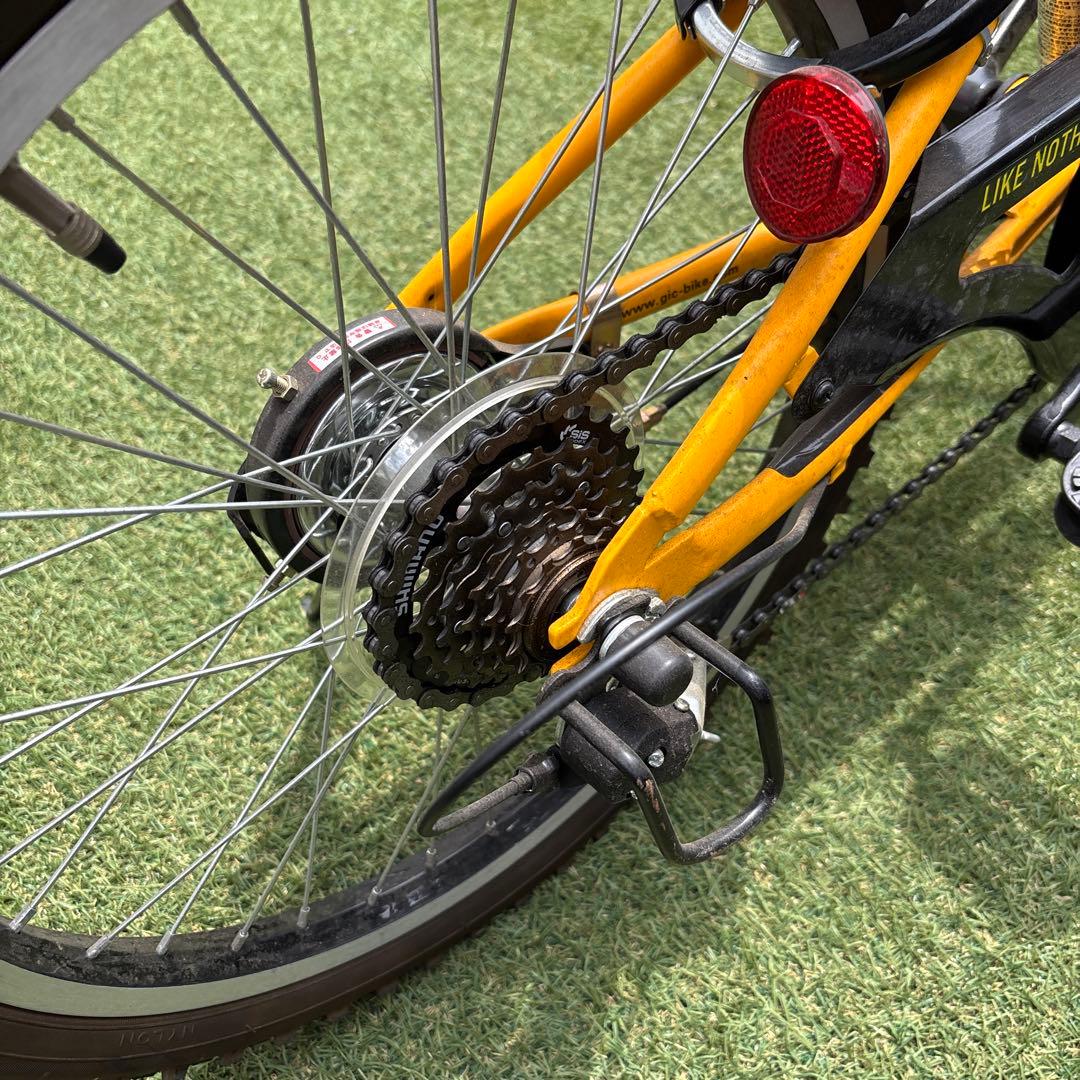 HUMMER 子供用自転車 イエロー 前カゴ付き