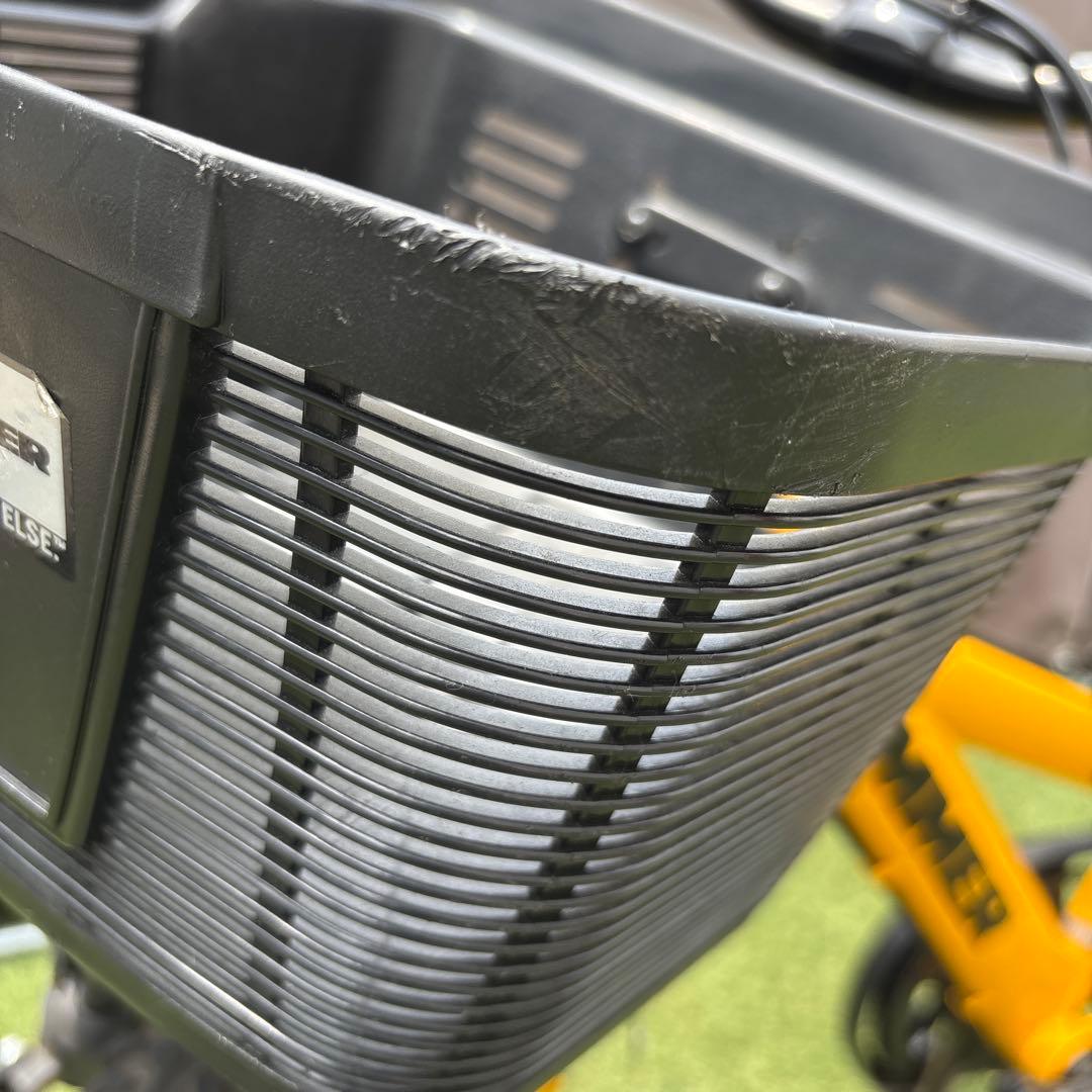 HUMMER 子供用自転車 イエロー 前カゴ付き